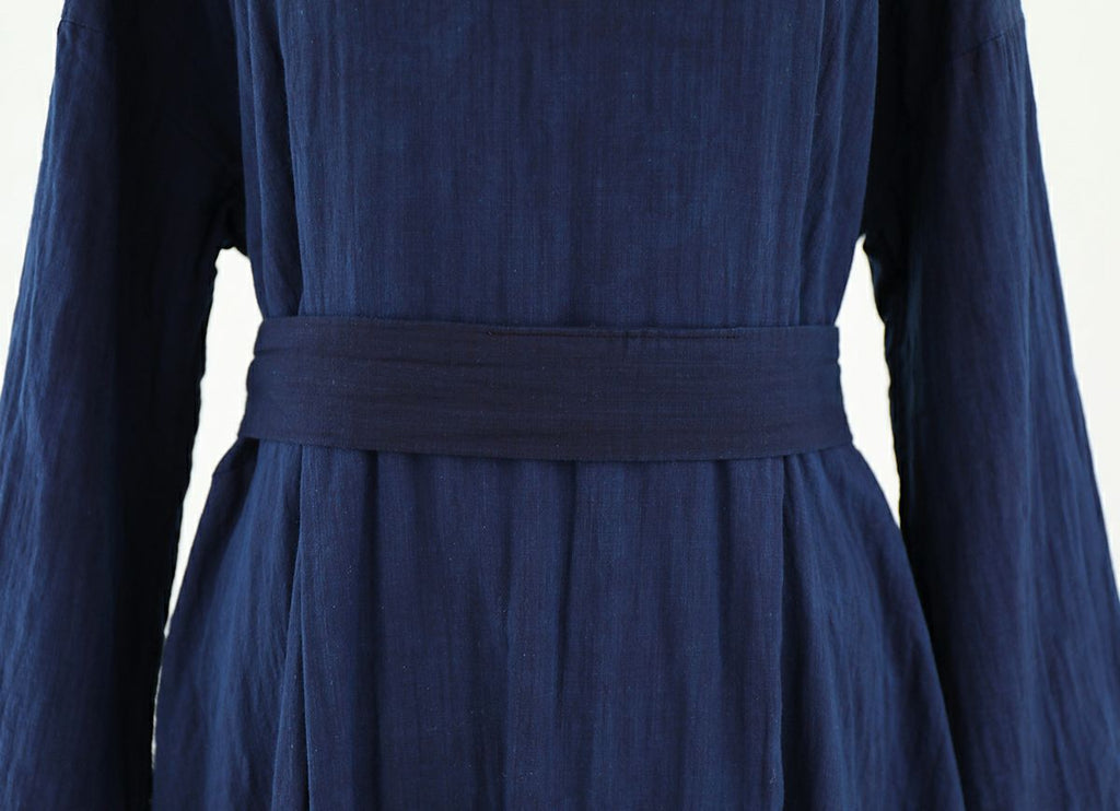 【在庫限り】藍染バックリボンドレス