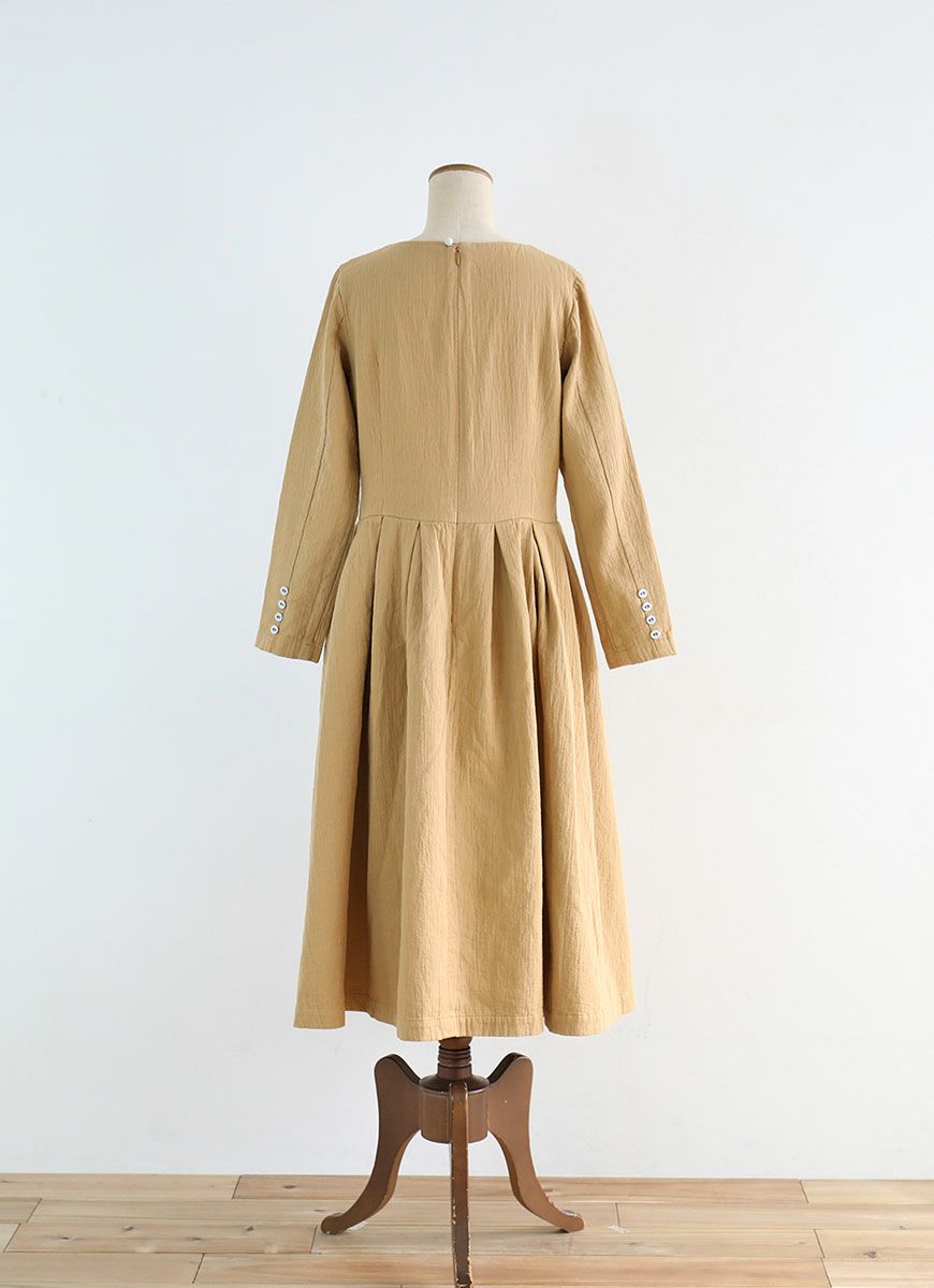 【在庫限り】ガーゼクラシカルワンピース