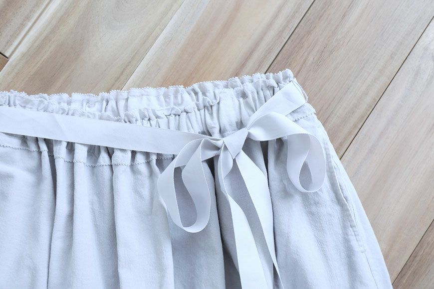 【在庫限り】ガーゼロングリボンスカート