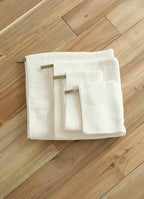 【GIFT BOX】立体織りオーガニックコットンガーゼフェイスタオル・ゲストタオルセット