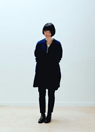 藍染ロングシャツ