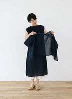 藍染シアーカーディガン