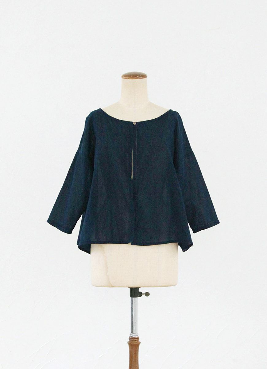 藍染シアーカーディガン