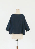 藍染シアーカーディガン