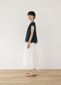 藍染シアーブラウス
