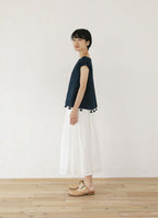 藍染シアーブラウス