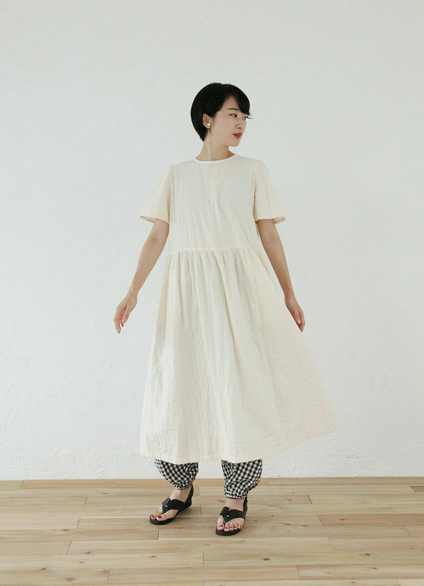 【在庫限り】フレアスリーブドレス