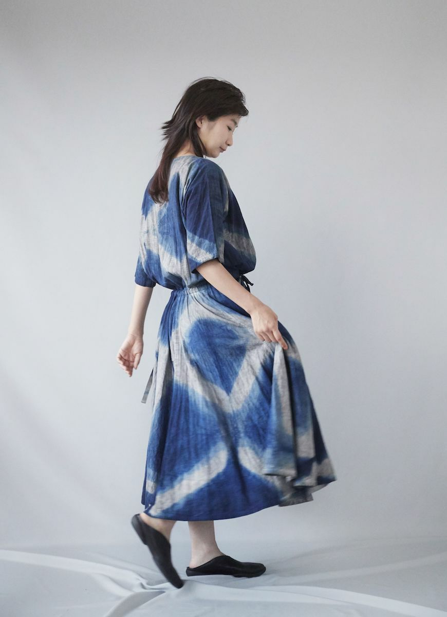 TA dress（organic cotton/藍染）