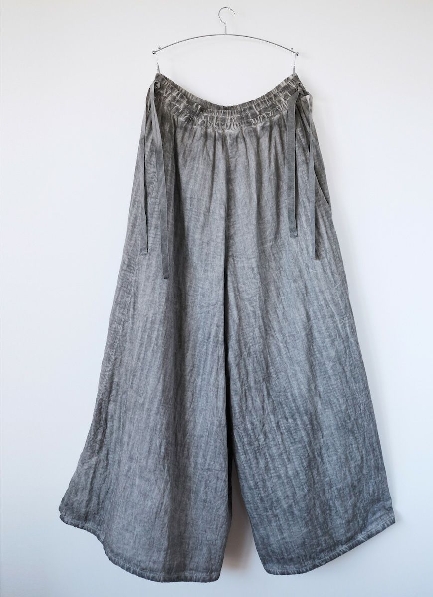 A pants（organic cotton/墨染）