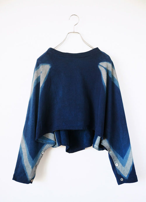 A pull（cotton × silk/藍染）