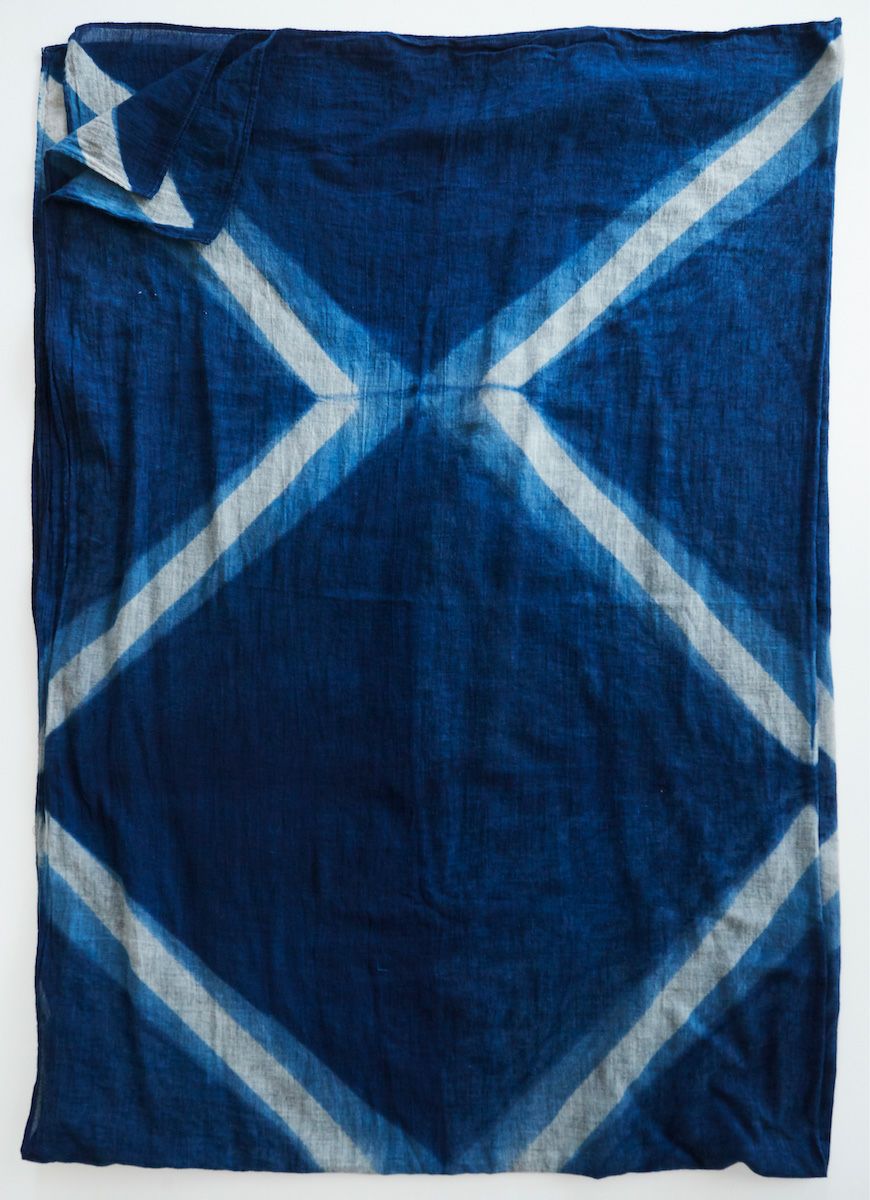 new big stole（藍染）