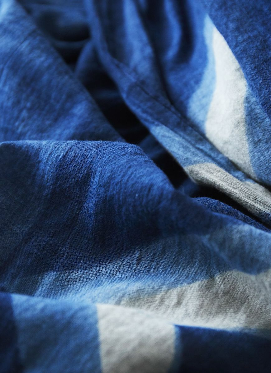 new big stole（藍染）