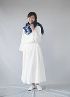 new big stole（藍染）