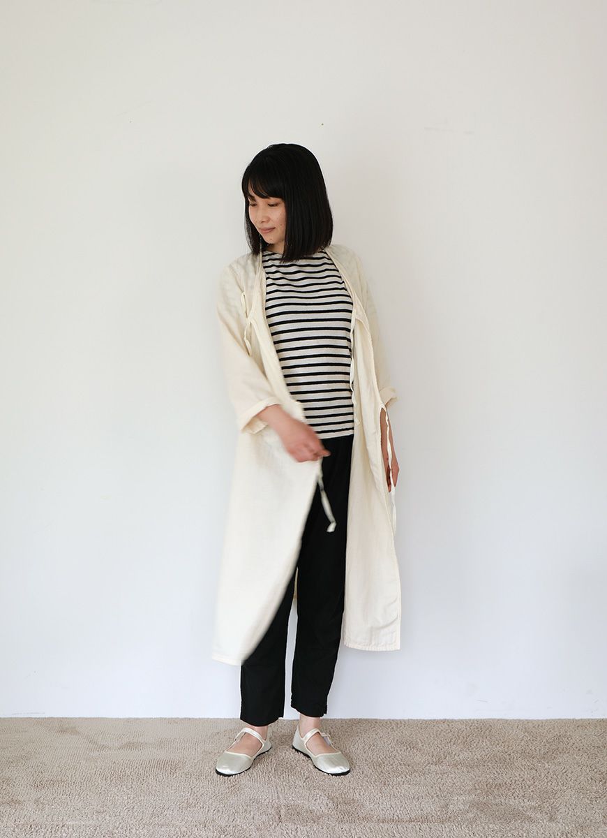 【在庫限り】【抗ウイルス】ガーゼ前開きルームワンピース