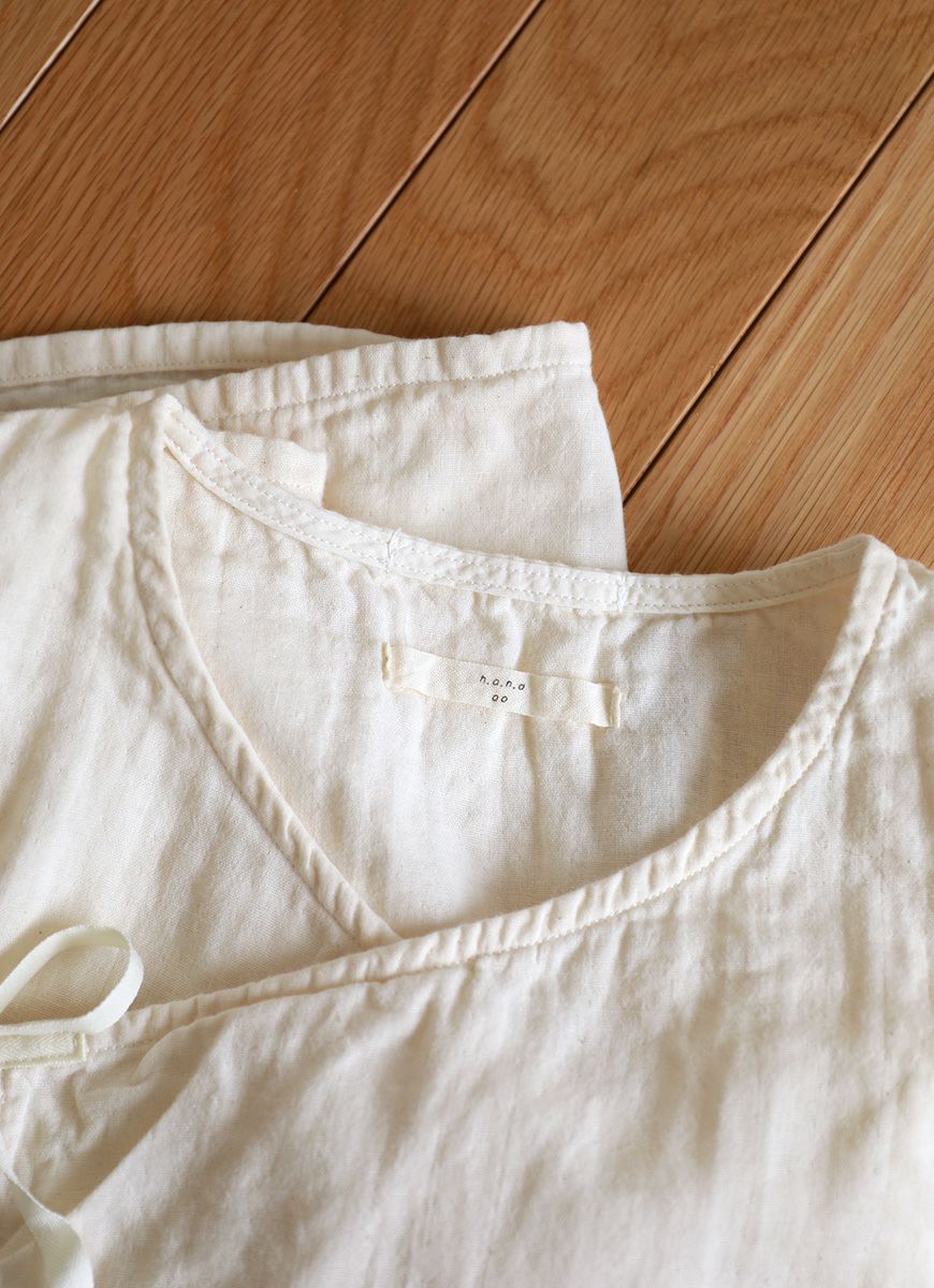 【在庫限り】【抗ウイルス】ガーゼ前開きルームワンピース