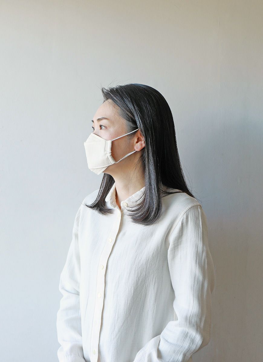 【在庫限り】こうみえて不織布ガーゼマスク