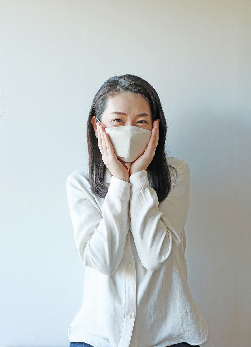 【在庫限り】こうみえて不織布ガーゼマスク