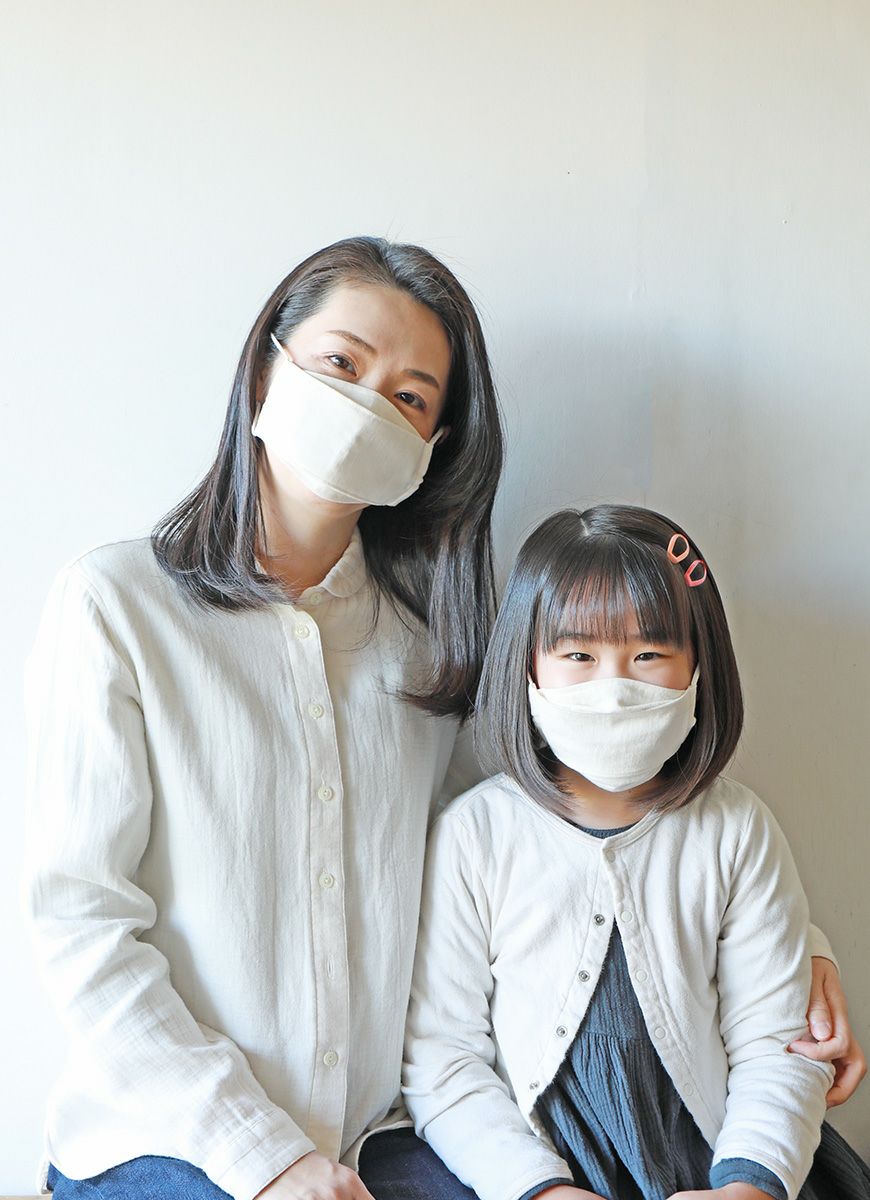 【在庫限り】こうみえて不織布ガーゼマスク