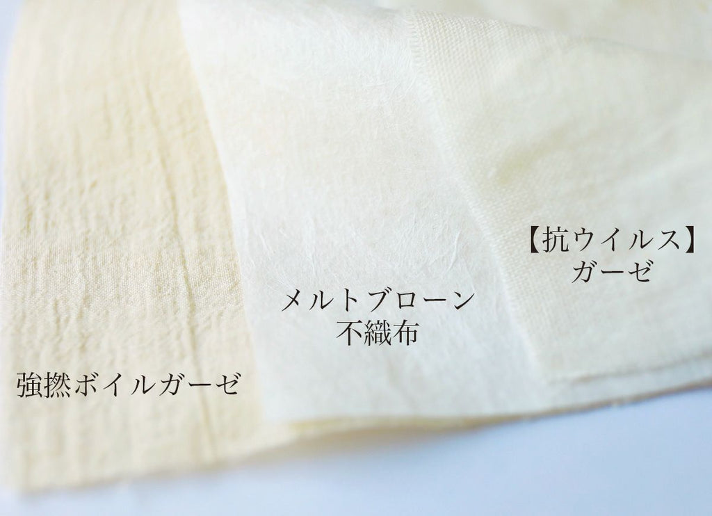 【在庫限り】こうみえて不織布ガーゼマスク