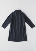 【在庫限り】ステンカラーコート（リサイクルコットン混二重ガーゼ）