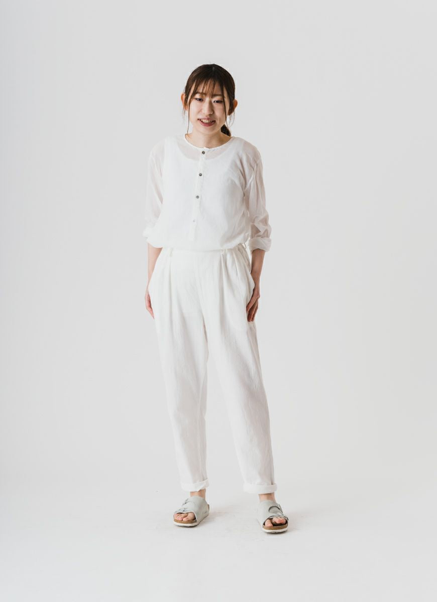 【在庫限り】テーパードパンツ（SZストレッチガーゼ）