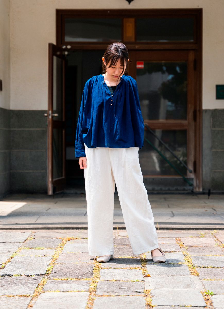 【在庫限り】ワイドパンツ（SZストレッチガーゼ）