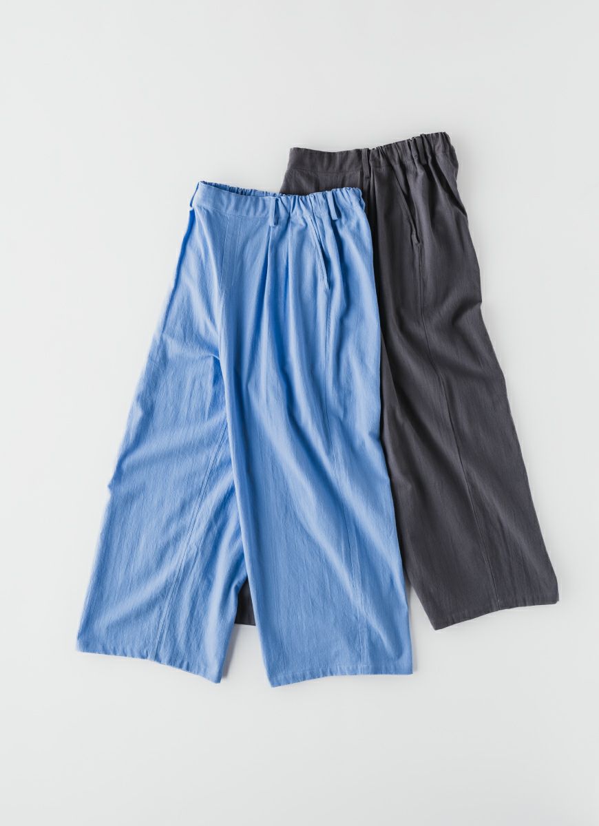 【在庫限り】ワイドパンツ（SZストレッチガーゼ）