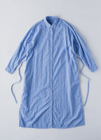 【在庫限り】ボタンダウンシャツワンピース（スーピマ80二重ガーゼ）