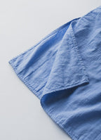 【在庫限り】ボタンダウンシャツワンピース（スーピマ80二重ガーゼ）