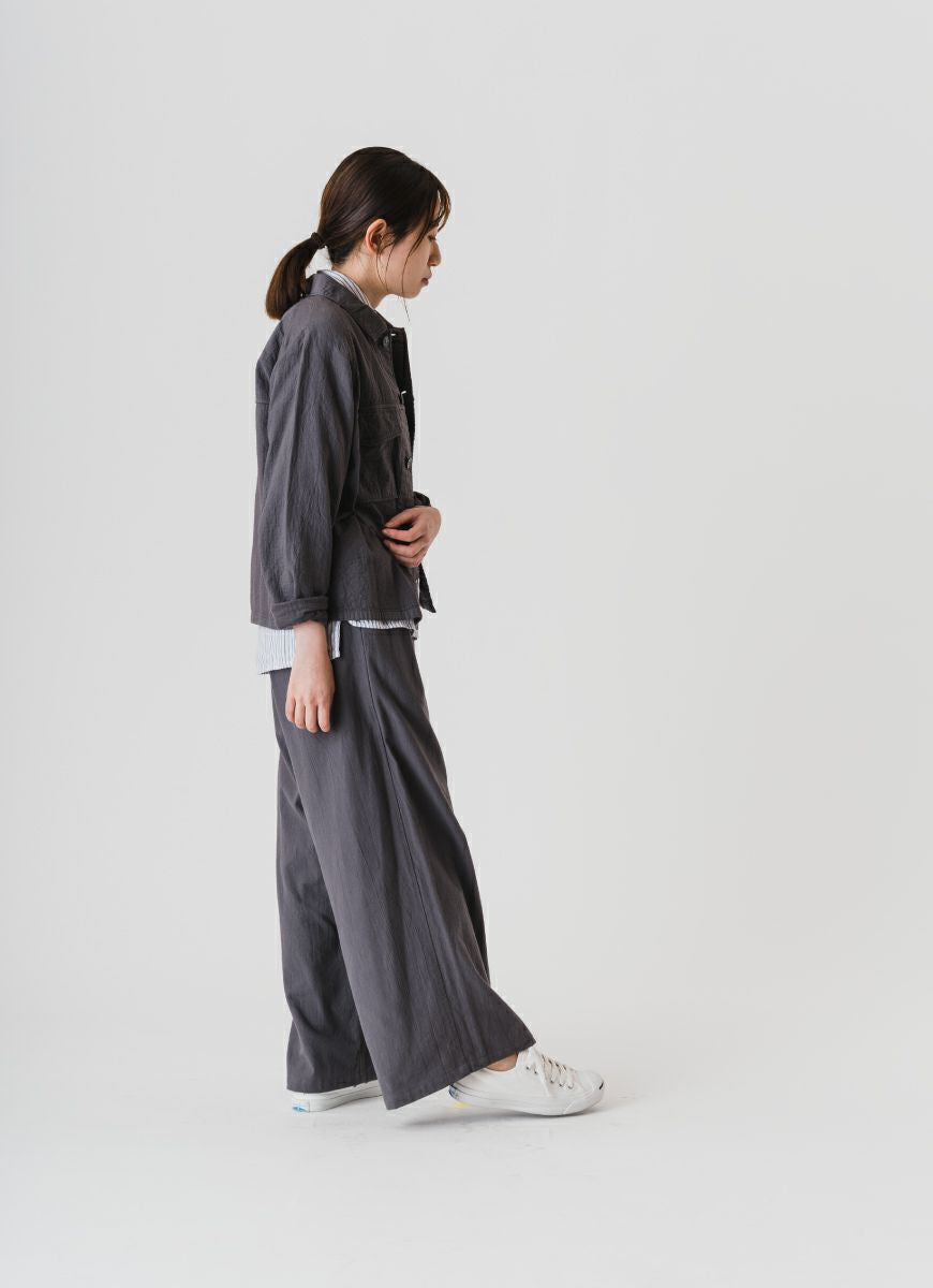 【在庫限り】ワークジャケット（リサイクルコットン混二重ガーゼ）