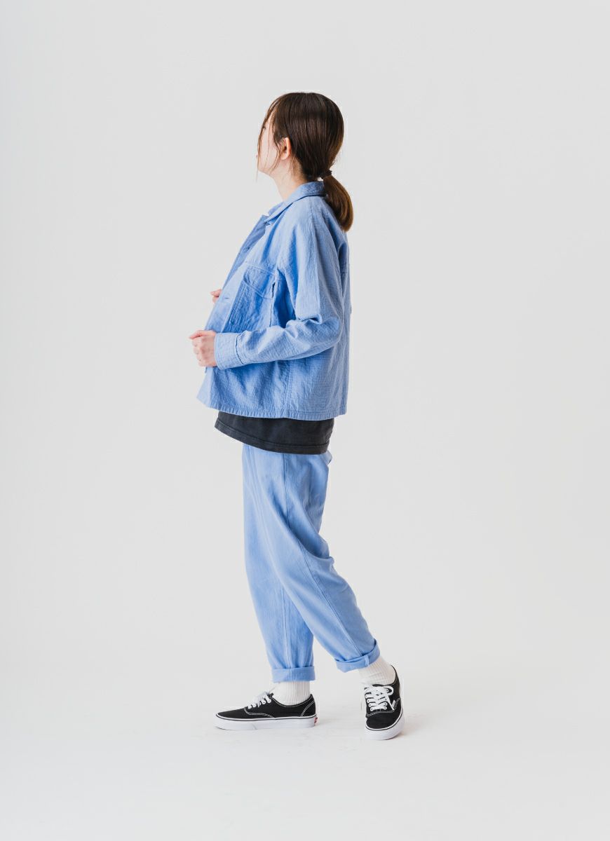 【在庫限り】ワークジャケット（リサイクルコットン混二重ガーゼ）