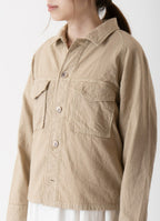 【在庫限り】ワークジャケット（リサイクルコットン混二重ガーゼ）