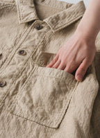 【在庫限り】ワークジャケット（リサイクルコットン混二重ガーゼ）