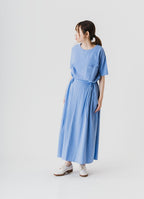 【在庫限り】タックギャザーロングスカート（SZストレッチガーゼ）