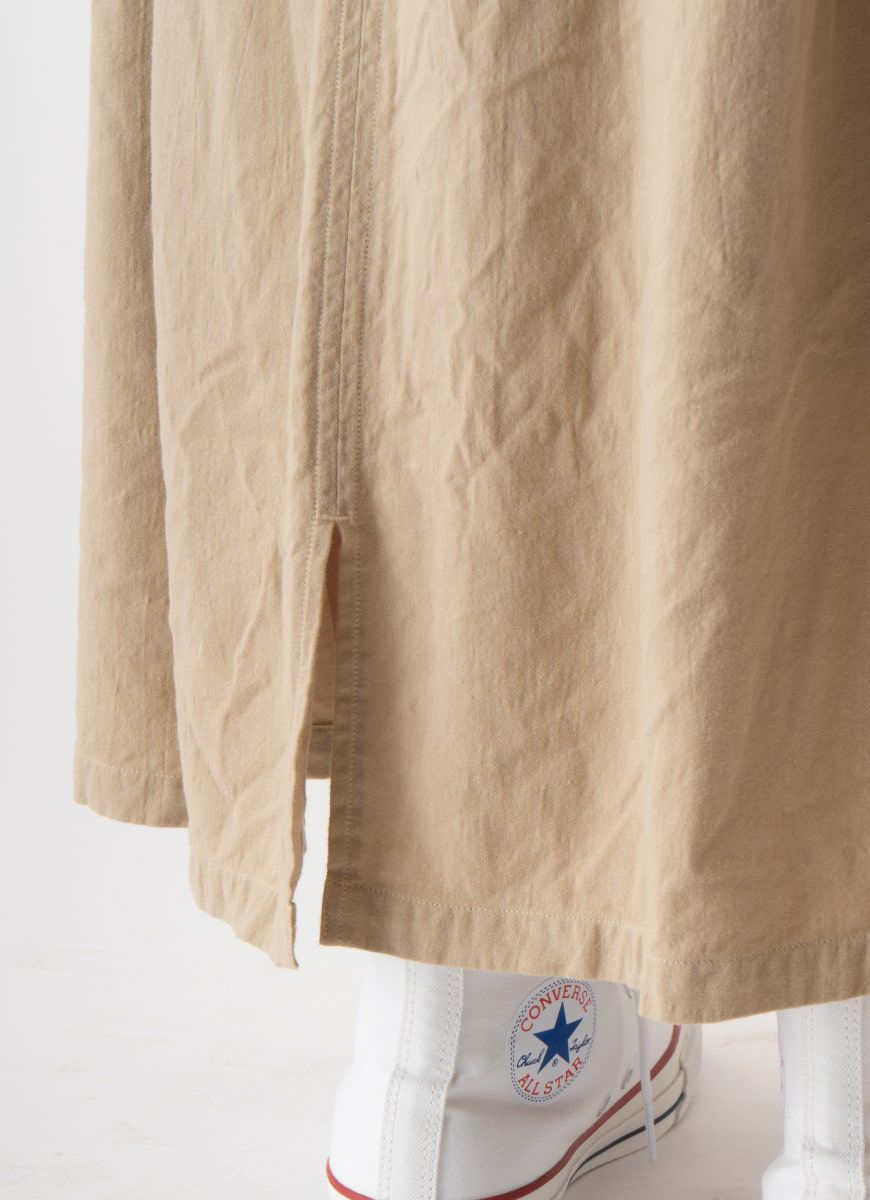 【在庫限り】タックギャザーロングスカート（SZストレッチガーゼ）