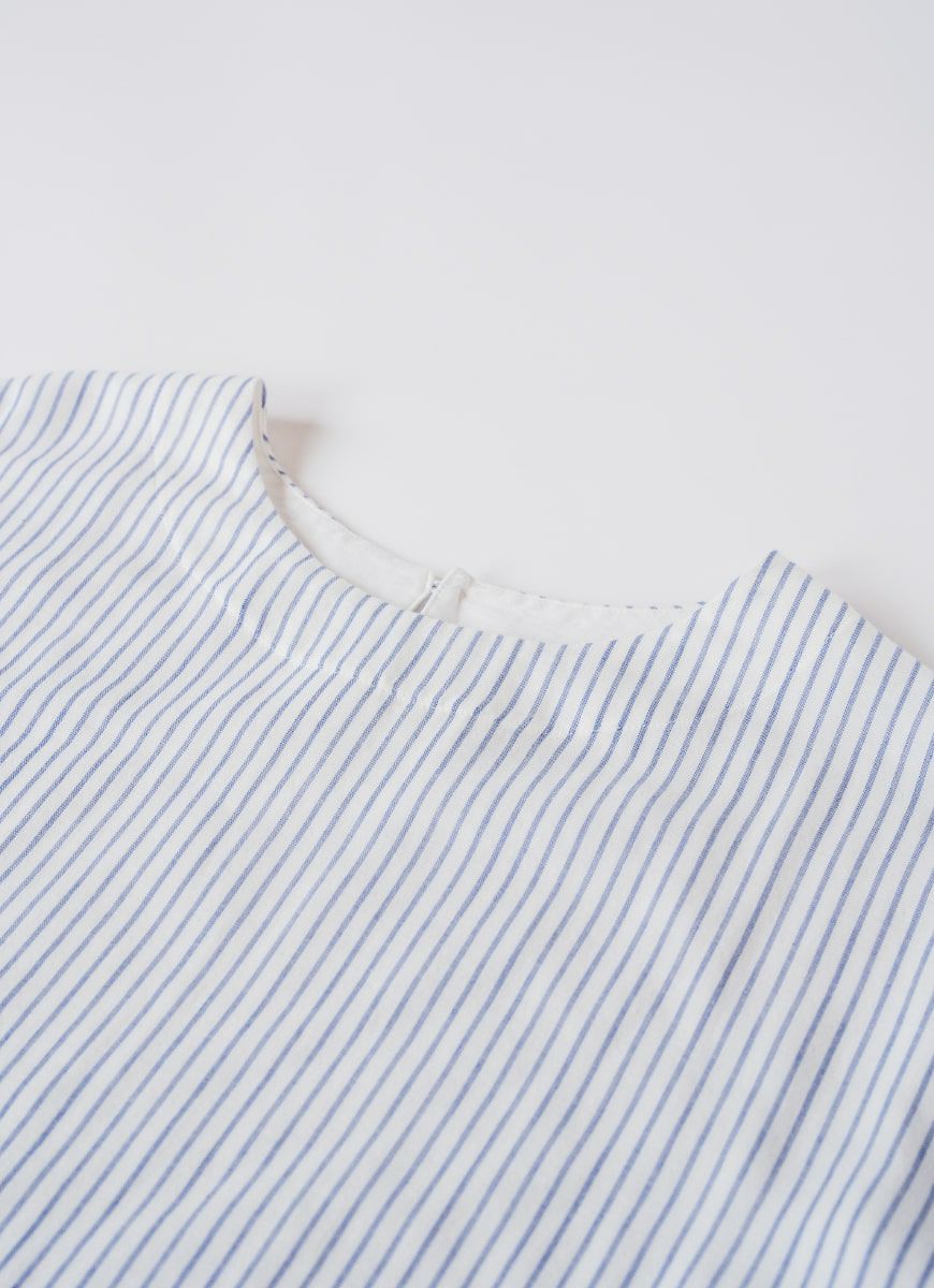 【在庫限り】半袖クルーネックワンピース（オーガニックふんわり二重ガーゼ）