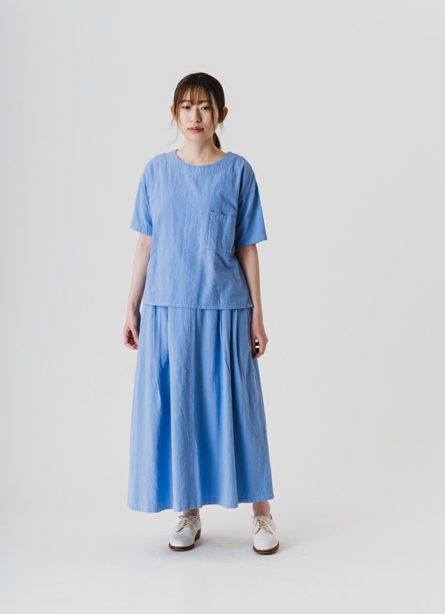 【在庫限り】半袖クルーネックプルオーバー（SZストレッチガーゼ）