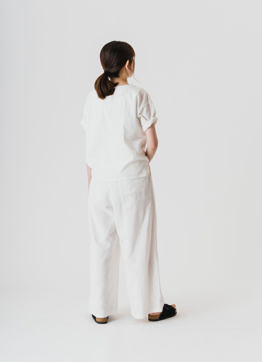 【在庫限り】半袖クルーネックプルオーバー（SZストレッチガーゼ）