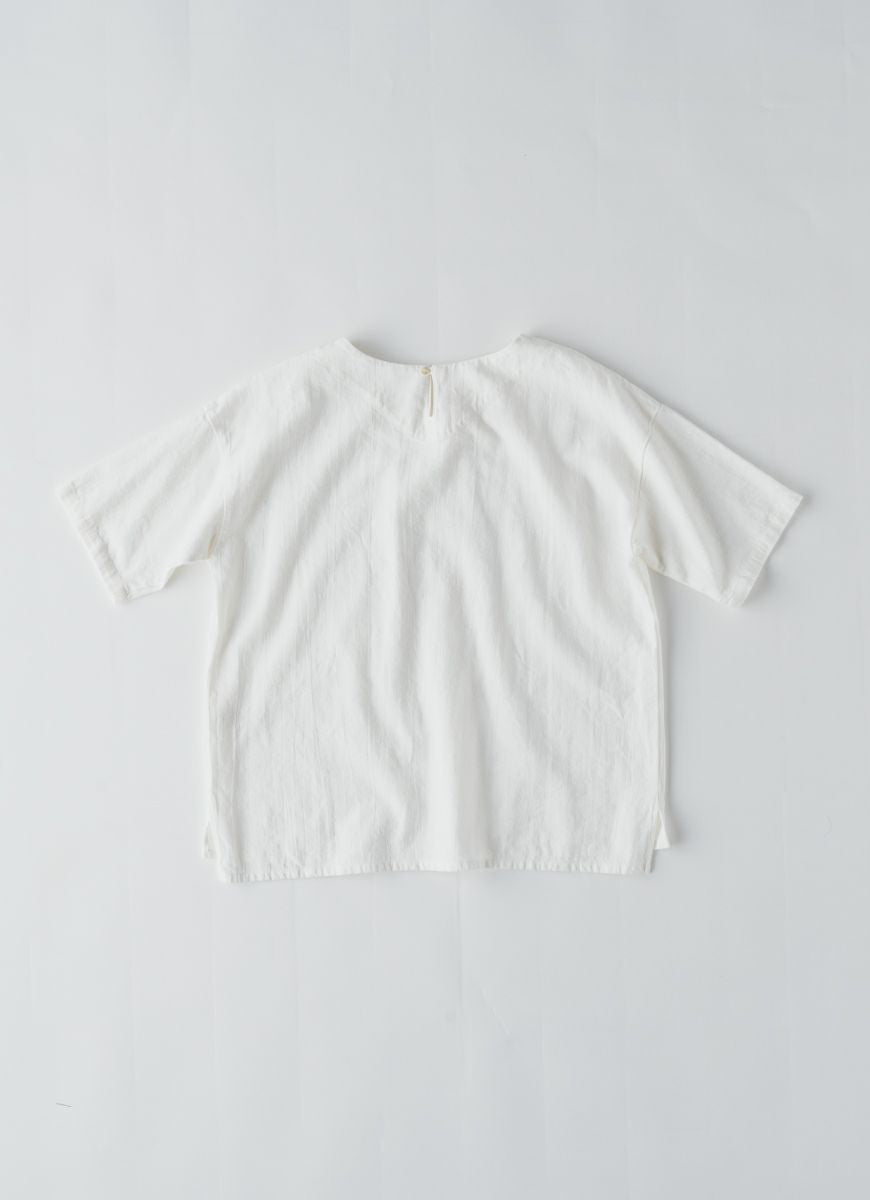 【在庫限り】半袖クルーネックプルオーバー（SZストレッチガーゼ）