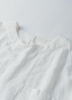 【在庫限り】半袖クルーネックプルオーバー（SZストレッチガーゼ）