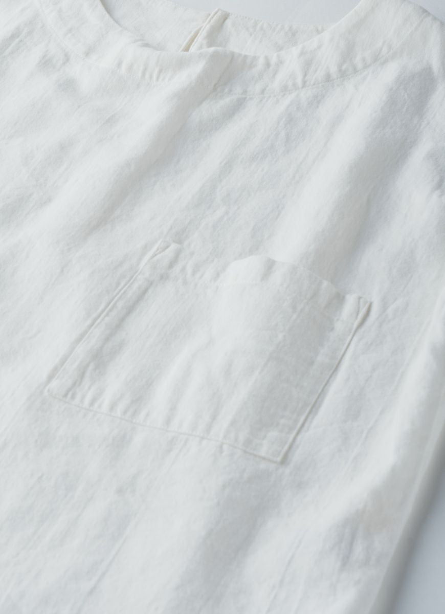 【在庫限り】半袖クルーネックプルオーバー（SZストレッチガーゼ）