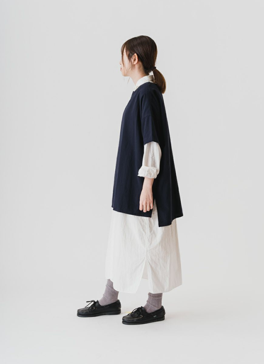 【在庫限り】半袖ワイドクルーネックプルオーバー（SZストレッチガーゼ）
