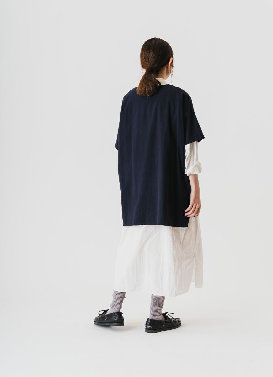 【在庫限り】半袖ワイドクルーネックプルオーバー（SZストレッチガーゼ）