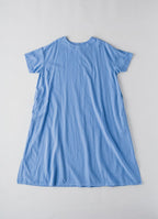 【在庫限り】半袖クルーネックワンピース（SZストレッチガーゼ）