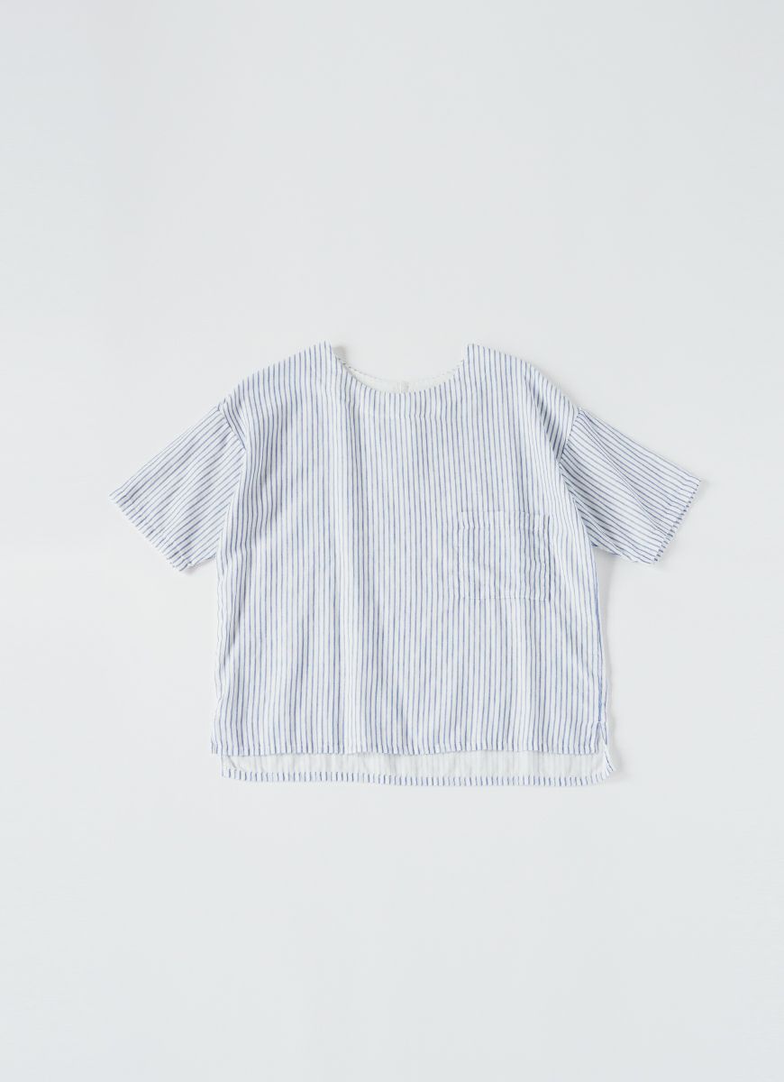 【在庫限り】半袖クルーネックプルオーバー（オーガニックふんわり二重ガーゼ）