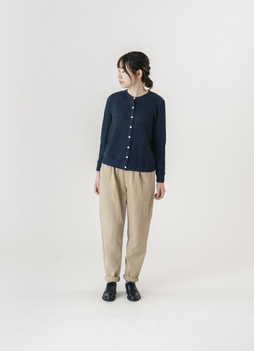 【在庫限り】テーパードパンツ（ふっくらツイル二重ガーゼ）