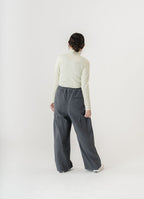 【在庫限り】ワイドパンツ（ふっくらツイル二重ガーゼ）