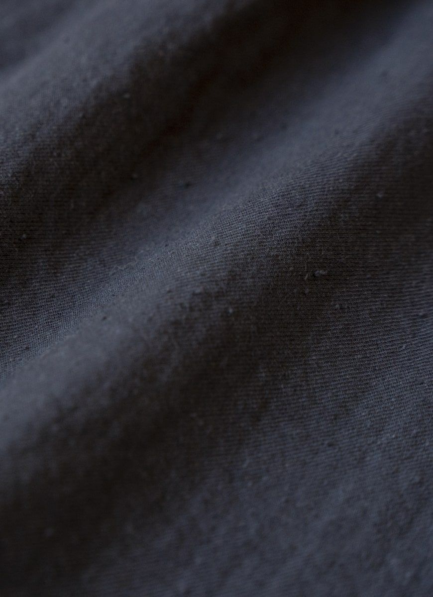 【在庫限り】9分袖クルーネックプルオーバー（ネップカルゼ二重ガーゼ）